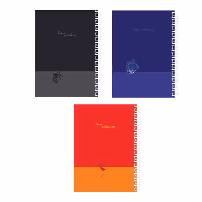 دفتر مشق 100 برگ تیما مدل موج مجموعه 3 عددی | چاوه