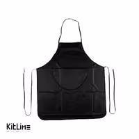 پیشبند رکابی مشکی ضد آب شمعی قد 75 سانتیمتر تک فرم