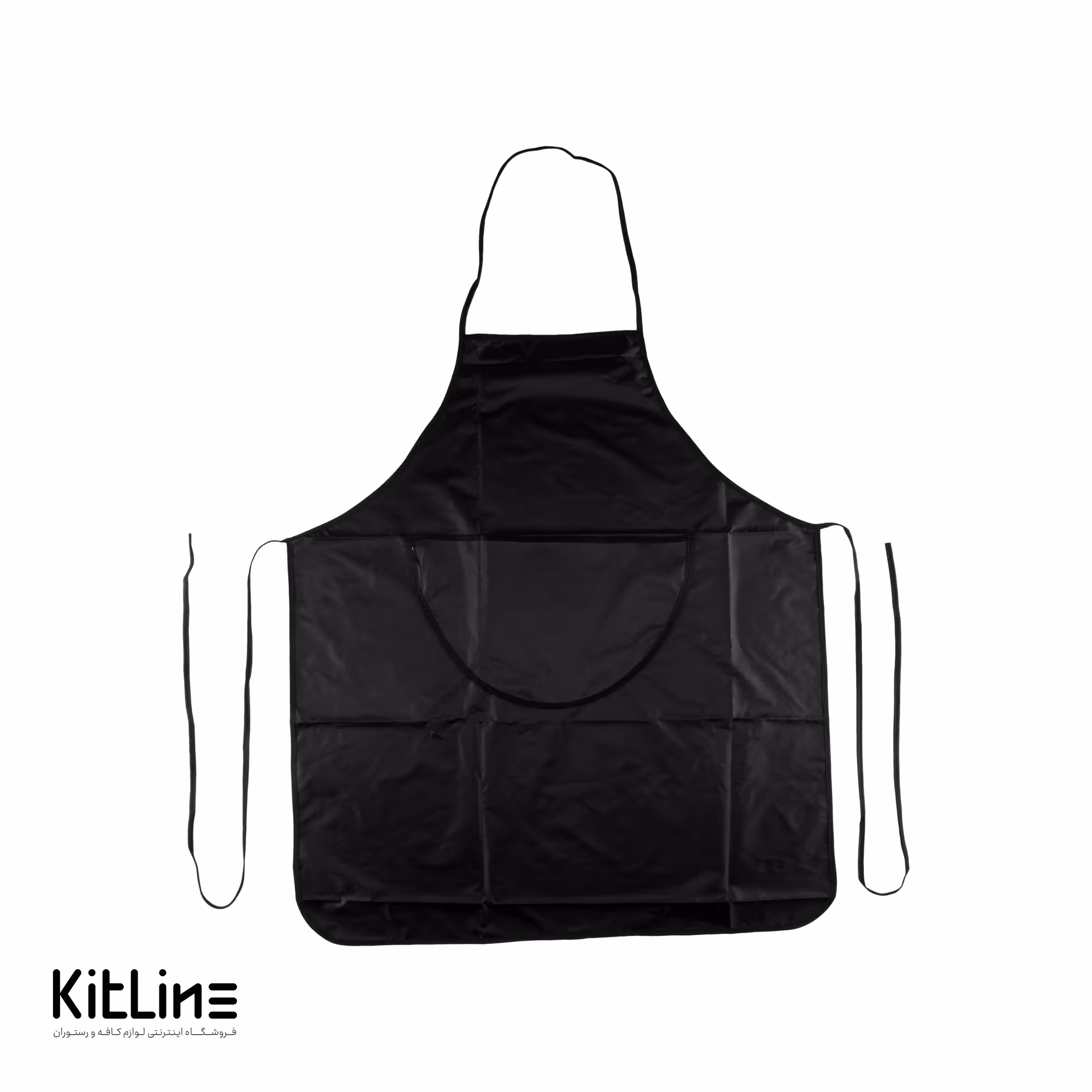 پیشبند رکابی مشکی ضد آب شمعی قد 75 سانتیمتر تک فرم