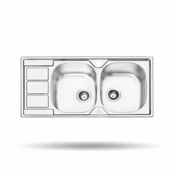 سینک ظرفشویی توکار پرنیان استیل مدل PS 1217