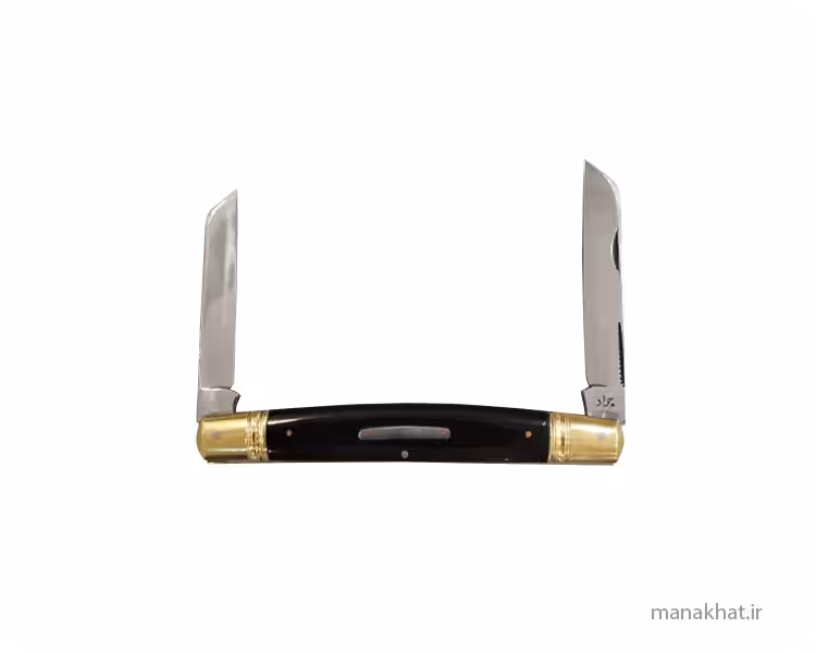 قلمتراش خوشنویسی دو تیغه جواد توسلی دسته فیبر مشکی