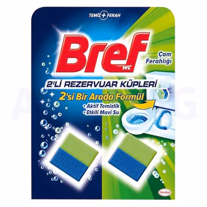 قرص خوشبو کننده و ضد عفونی کننده فلاش تانک برف Bref دو عددی