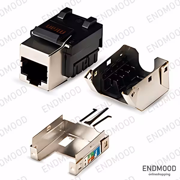 کیستون 90 درجه Cat6 FTP متا الکترونیک