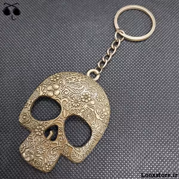 جاکلیدی طرح جمجمه اسکلت بزرگ