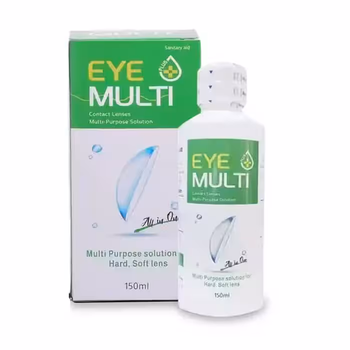 محلول لنز چند منظوره آی پلاس مولتی حجم 150 میلی لیتر