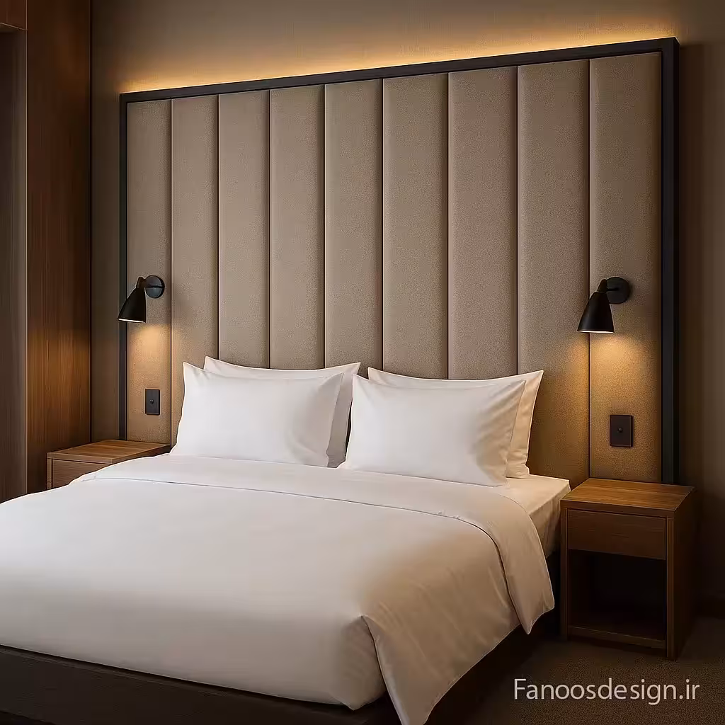 هدبورد دیواری هتلی مدل Wall Mounted Headboard Panel