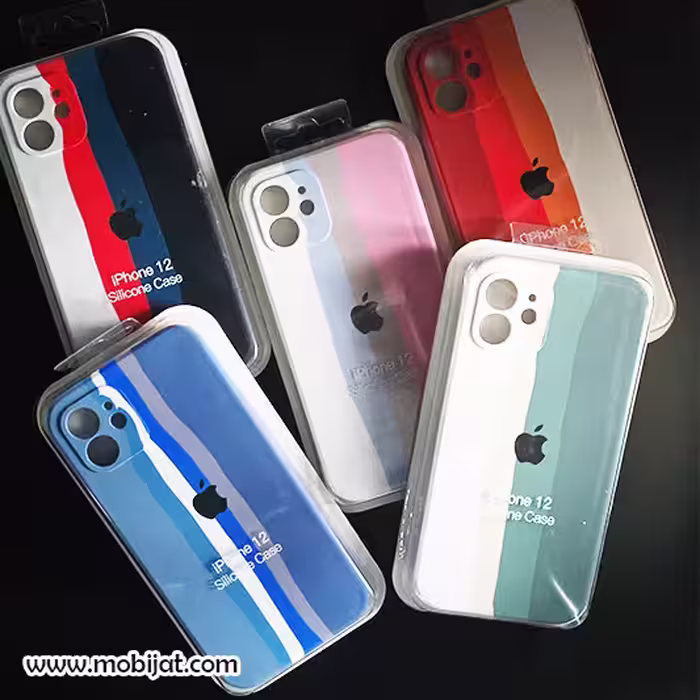 قاب سیلیکونی ابرنگی ایفون IPHONE 12