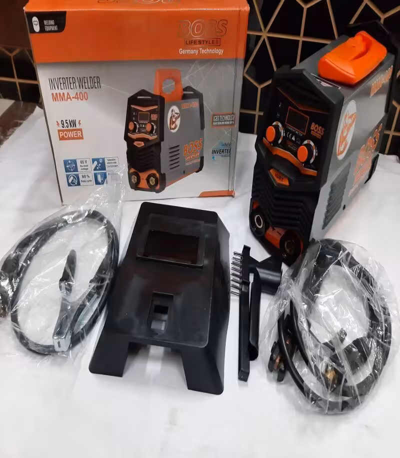 دستگاه جوش اینورتر باس BOSS 400 توربو 9.5 کیلو وات مدل MMA 400