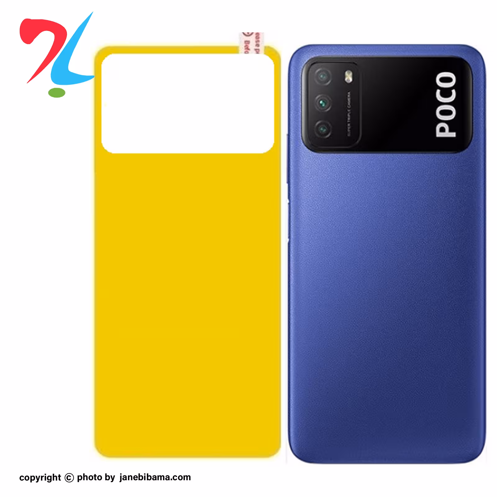 برچسب محافظ پشت گوشی شیائومی xiomei poco m3
