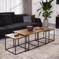 میز جلومبلی 3 عددی آسپا کد B-103