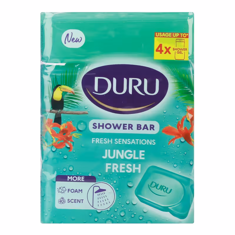 صابون دورو با رایحه جنگل های بارانی Yağmur Ormanı بسته 4 عددی DURU