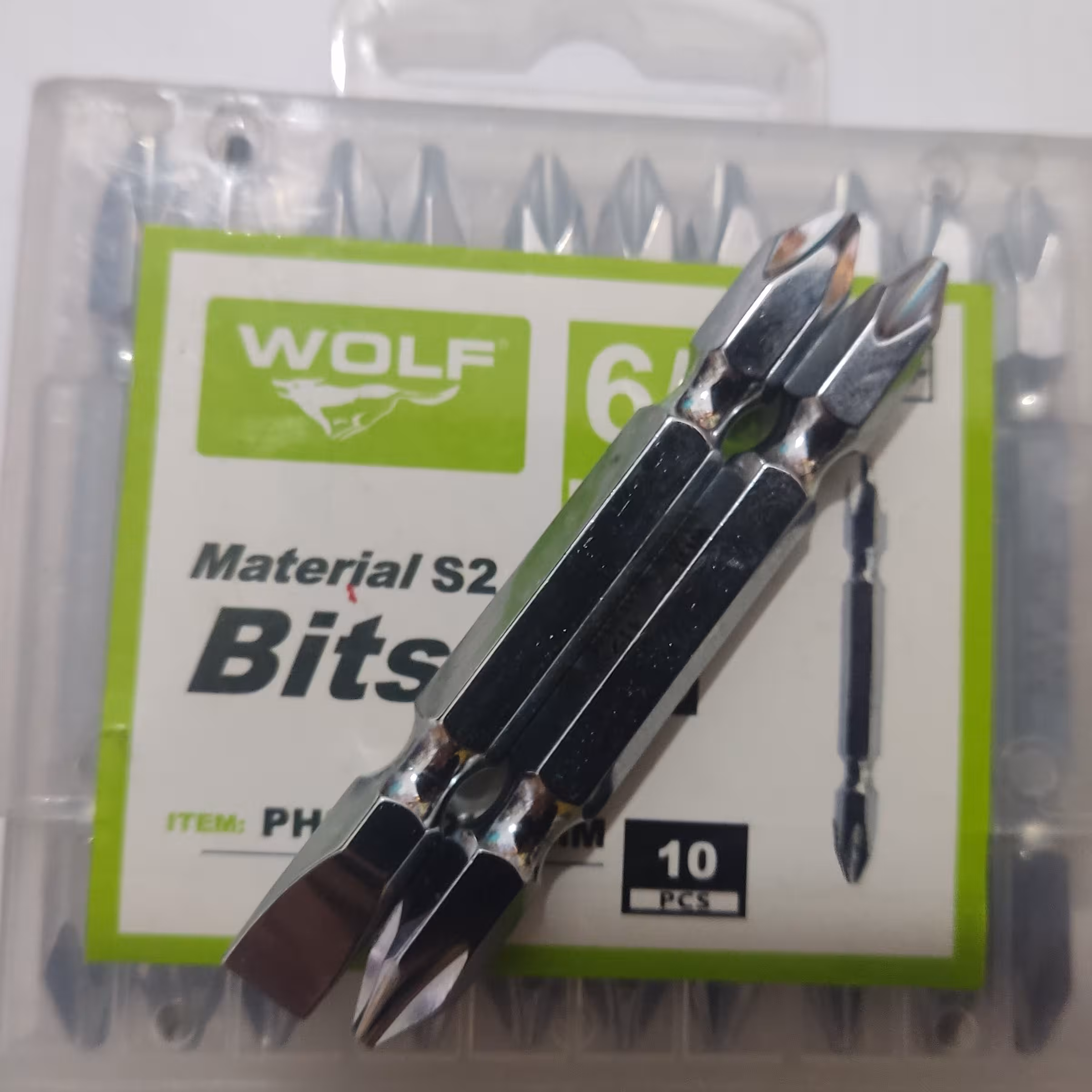 سر پیچ گوشتی شرکت wolf در بسته های دو عددی محصول فروشگاه وهاب زاده