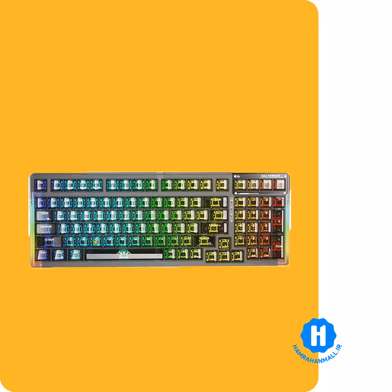 کیبورد مکانیکال بی‌سیم آئولا مدل F98 RGB