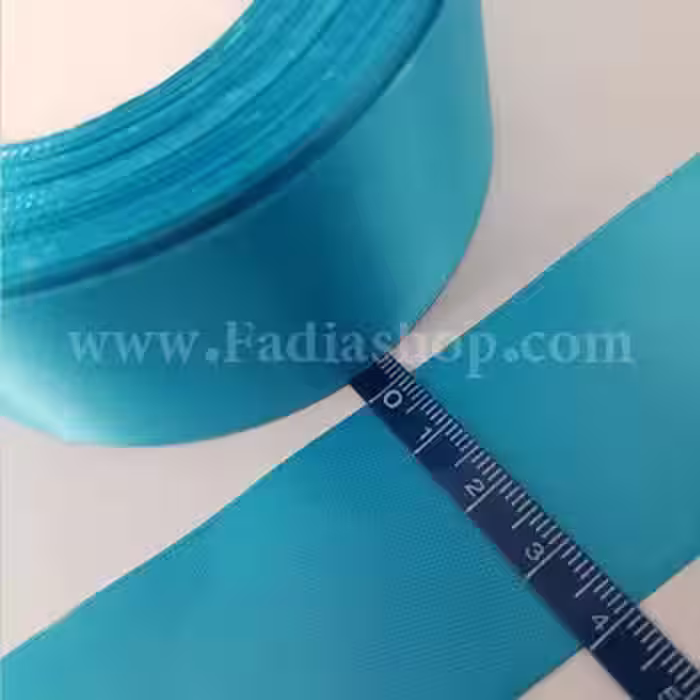 روبان 40 ساتن آبی فیروزه ای میانه