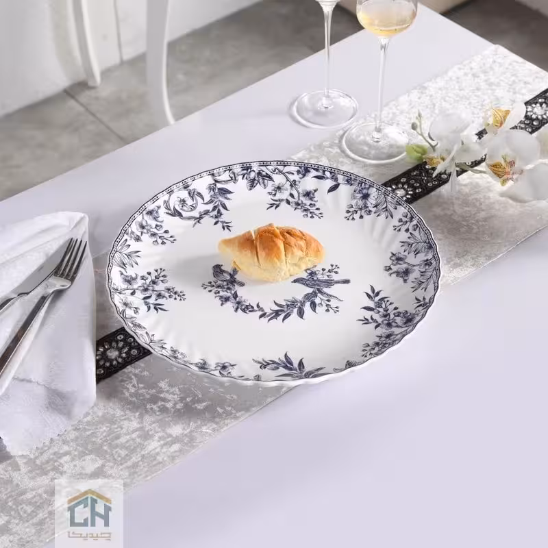 دیس چینی گرد بزرگ گلدکیش طرح LOTUS مدل GK701151-1