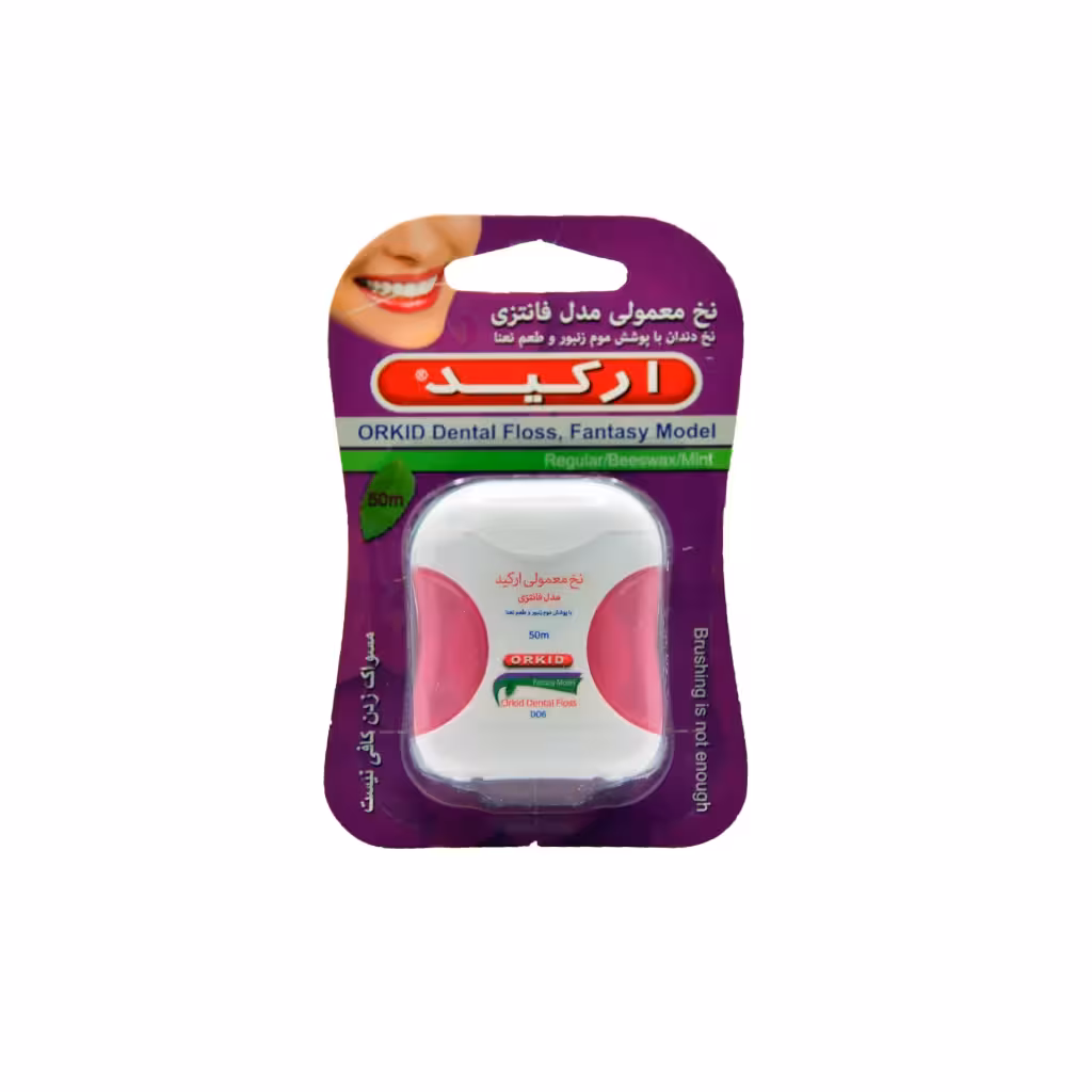 نخ دندان معمولی مدل فانتزی ارکید 50 متری