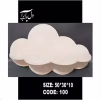 شلف دیواری طرح ابر 50 سانت (خام)