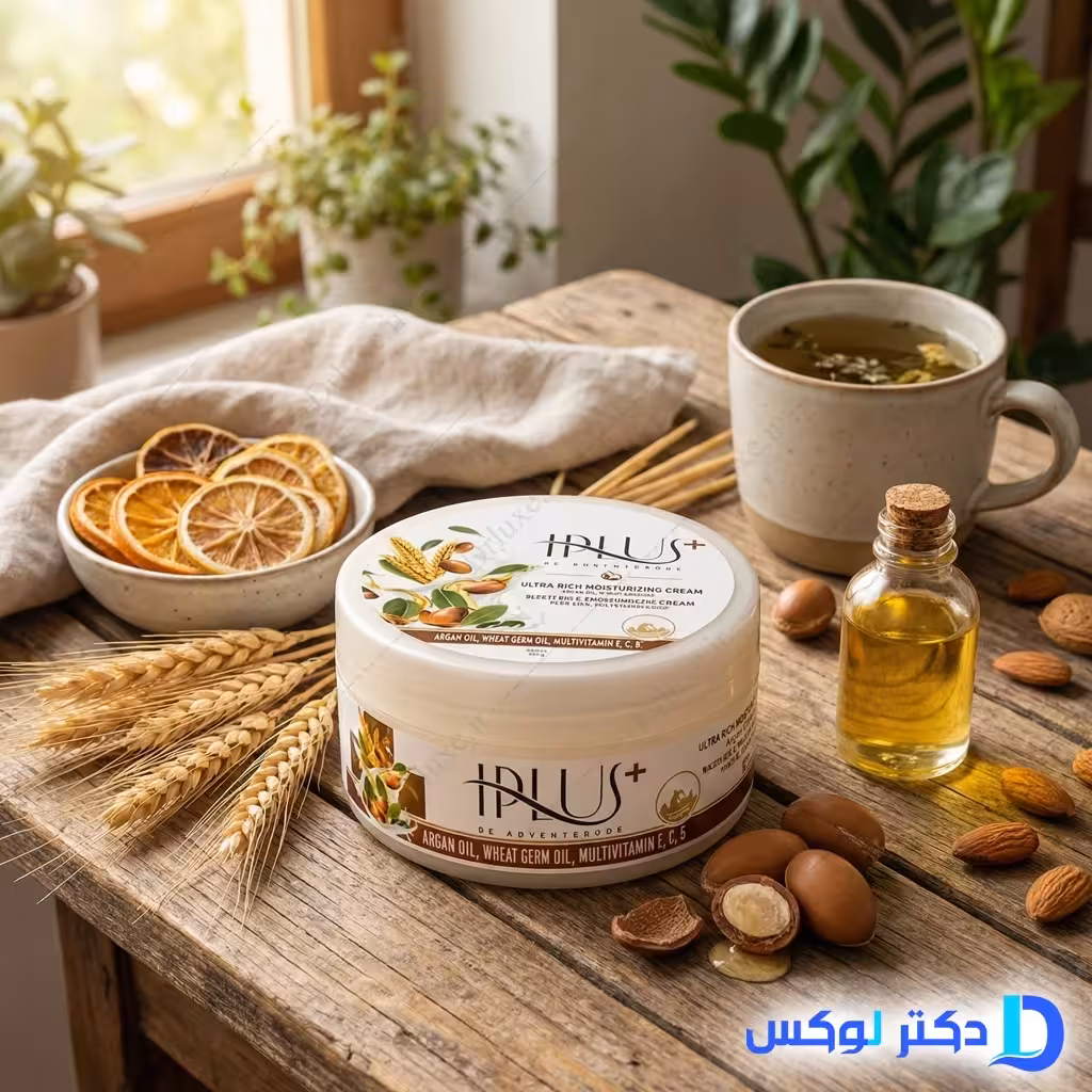 کرم مرطوب کننده روغن آرگان و جوانه گندم آی پلاس 200 گرم