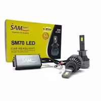 لامپ هدلایت سام مدل SM70 پایه H1 بسته دو عددی