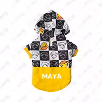 بارانی سگ و گربه مدل اردکی با چاپ نام پت شما