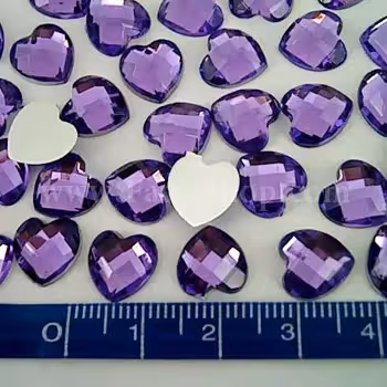 سنگ تزئینی قلبی بنفش