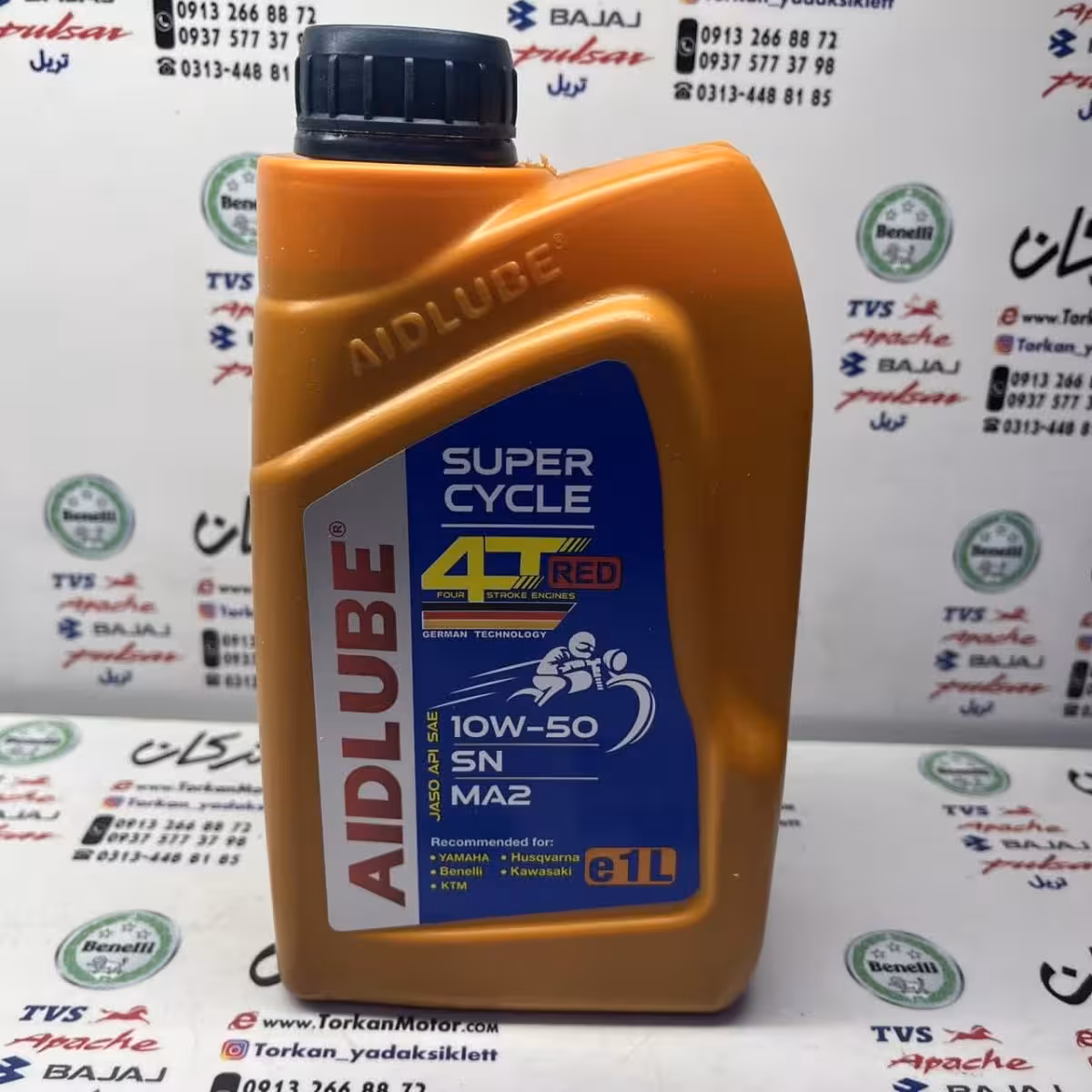 روغن موتور AIDLUBE ایدلوب 10/50 sn قرمز رنگ ( ا لیتری )