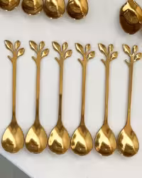 قاشق چایخوری دسته برگی