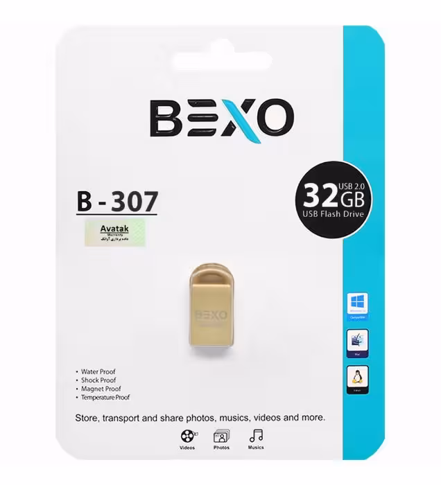 فلش مموری بکسو مدل B-307 USB 2.0 ظرفیت 32 گیگابایت