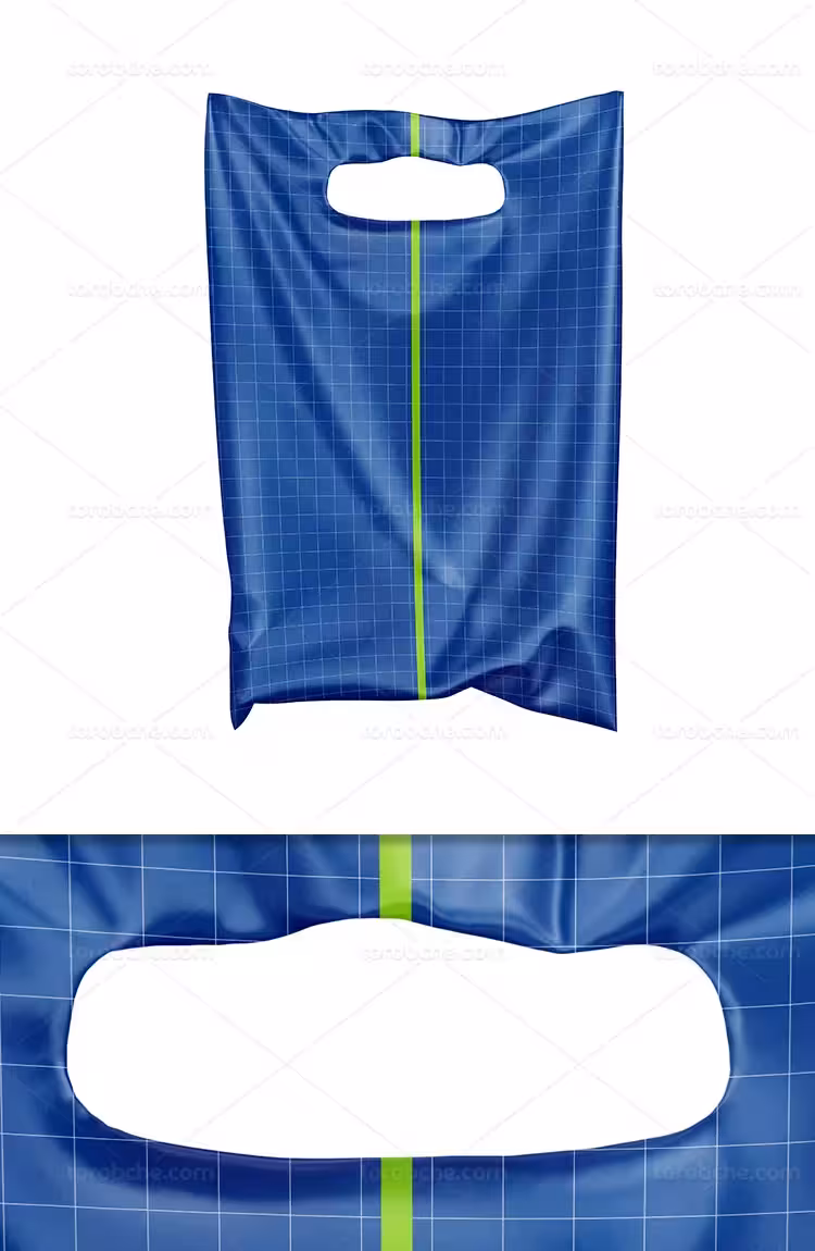 موکاپ کیسه پلاستیکی کوچک | گرافیک با طعم تربچه