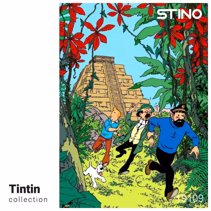 پازل شیشه ای استینو 500 تکه طرح تن تن (کد 19109)،(باجعبه)