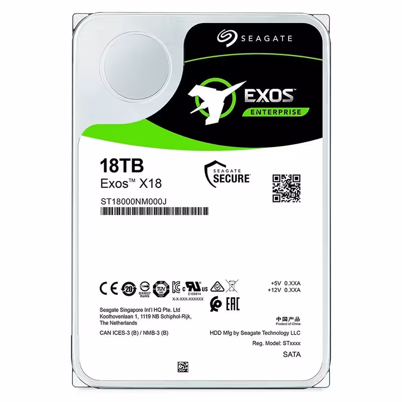 هارد دیسک اینترنال سیگیت مدل EXOS X18 ST18000NM000J ظرفیت 18 ترابایت