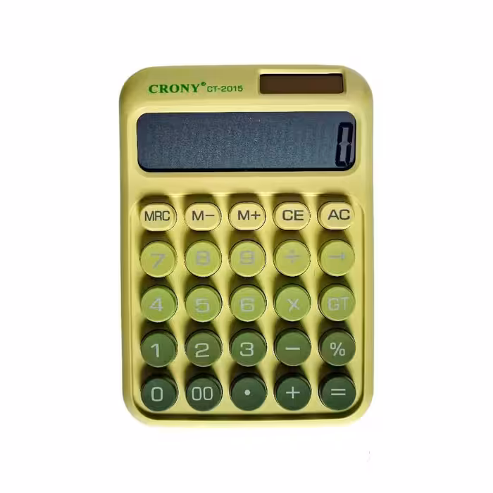 ماشین حساب رومیزی2صفر(رنگی)کرونی کدCT-2015
