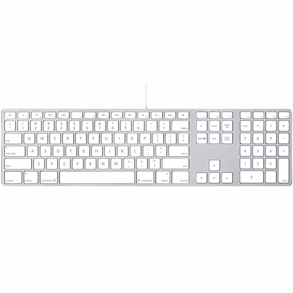 کیبورد باسیم اپل همراه با Numeric KeyPad - Hiapple.ir