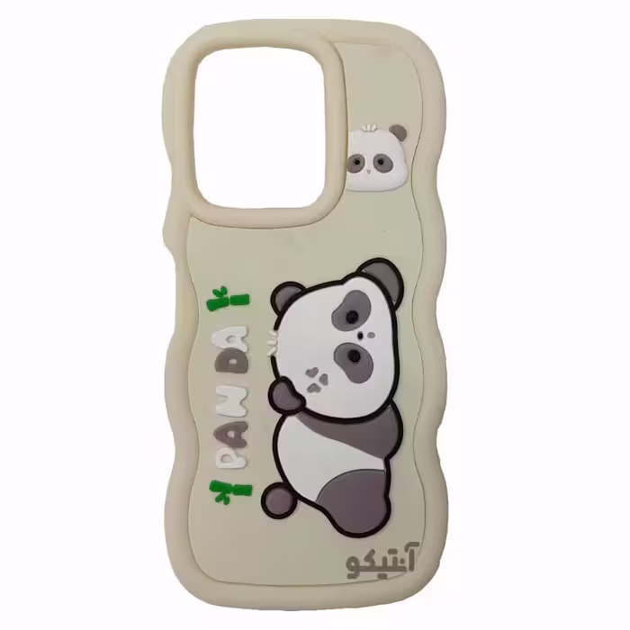 قاب کنگره ای عروسکی طرح Panda مناسب برای Xiaomi Redmi13-کد1247