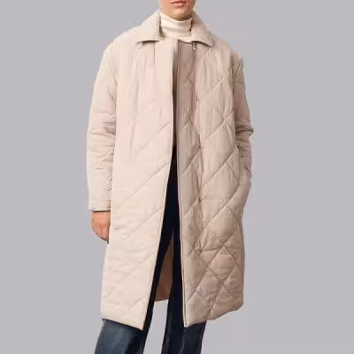 کاپشن بلند زنانه مدل 833502611 طرح ترندیول