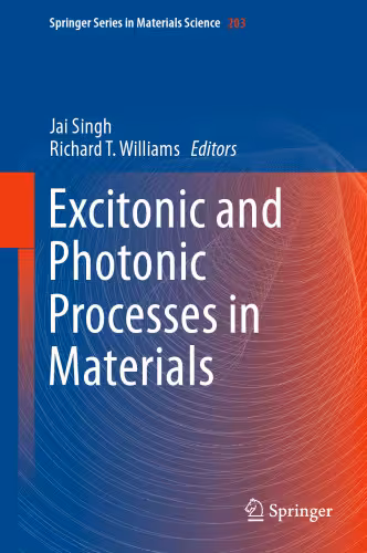 خرید و دانلود نسخه کامل کتاب Excitonic and Photonic Processes in Materials