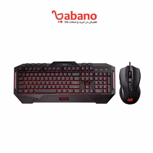 کیبورد و ماوس مخصوص بازی Asus مدل Cerberus