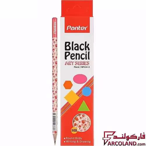 مداد پنتر مدل BP114 طرح Floral سری Art بسته 12 عددی