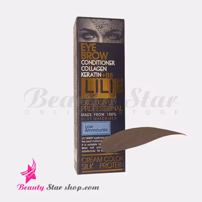 رنگ ابرو قهوه ای لی لی نایت شماره 5 حجم 30 میلی لیتر