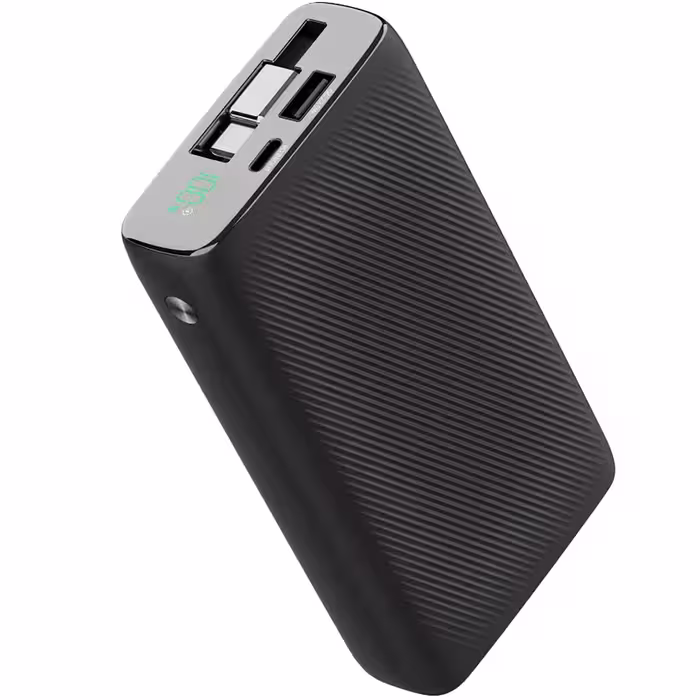 پاوربانک 35 وات 20000 پاورولوژی به همراه کابل تایپ سی جمع شونده Powerology pp072/ppbcha72 20000mAh