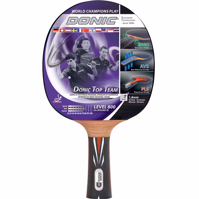 راکت پینگ پنگ دونیک شیلدکروت مدل Top Team Level 800 | کالا مکس