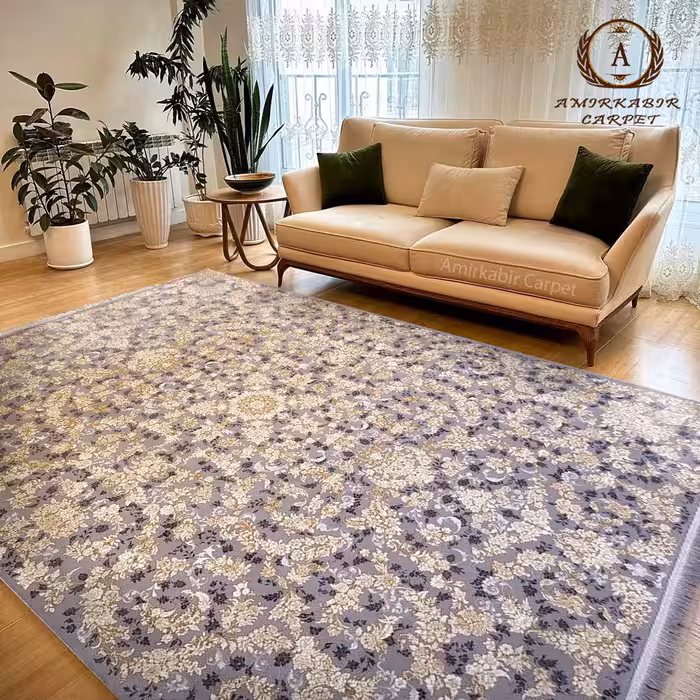 فرش طلاکوب کد 8001 بی حاشیه 1200 شانه