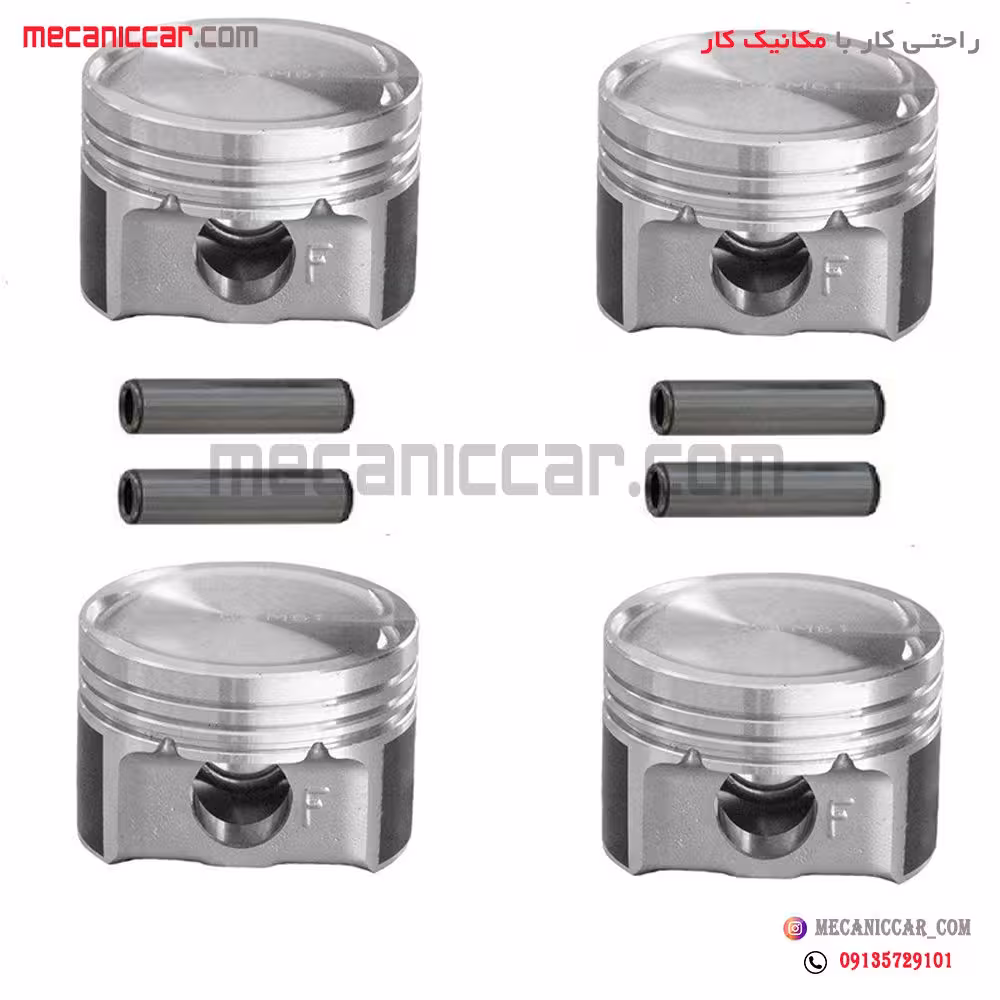 پیستون با گژن پین سایز 25 با رینگ tp پراید