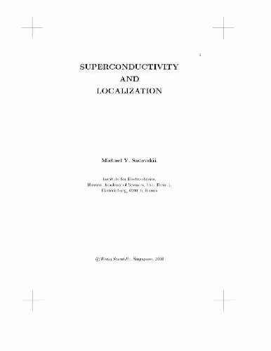 خرید و دانلود نسخه کامل کتاب Superconductivity and Localization