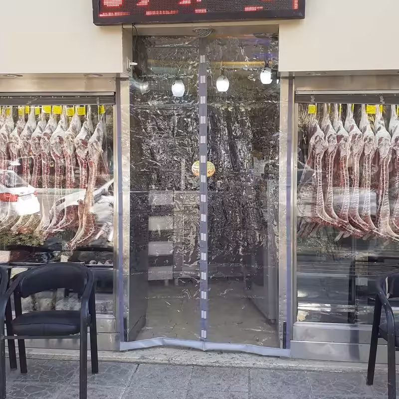 پرده پلاستیکی مغناطیسی عرض 140 در  ارتفاع دلخواه (درب نایلونی مغناطیسی)