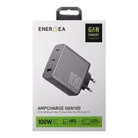 اداپتور 3 پورت انرجیا 100W مدل AmpCharge GAN100 (8012)