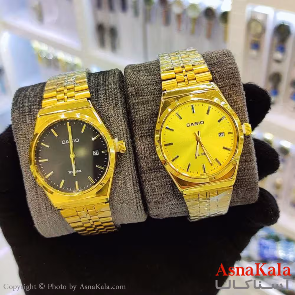 ساعت مچی عقربه ای مردانه کاسیو طرح پی ار ایکس ضدآب و روزشمار کد WTCH11191W