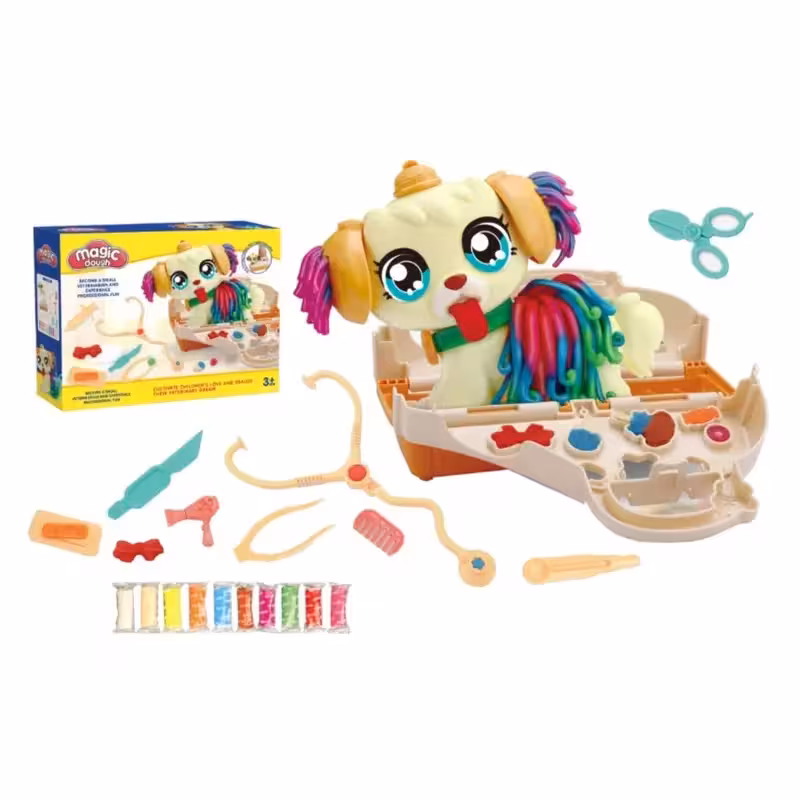 ست خمیر بازی و تجهیزات پزشکی طرح سگ کد 8658