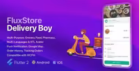 دانلود اپلیکیشن فلاتر FluxStore Delivery Boy