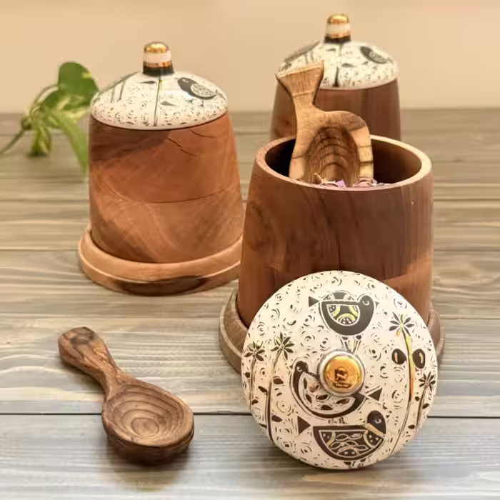 پاسماوری مخروطی چوبی مهر سایز بزرگ طرح 3
